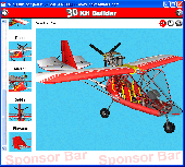 Screenshot of 3D Kit Builder (RANS S-12XL AIRAILE)