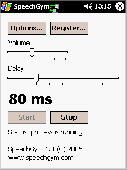 Screenshot of SpeechGym Mobile