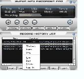 1st Super Mp3 Recorder Screenshot
