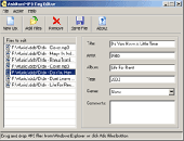 Screenshot of Ashkon MP3 Tag Editor