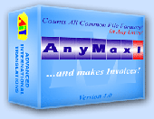 AnyMaxi Text Count Software with Invoice Screenshot