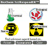Screenshot of BioChem 1stRespondER PocketPC