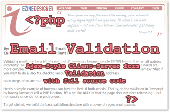 Screenshot of Email-Validation