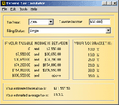 Income Tax Calculator Screenshot