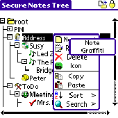 Screenshot of SecureNotesTree