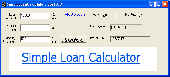 Simple loan calculator Screenshot
