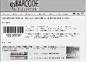 Screenshot of qs Barcode Code39 Reading
