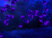 Skull Shower Halloween Wallpaper Screenshot