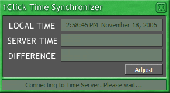 1Click Time Synchronizer Screenshot