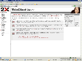 2X ThinClientServer for Windows Screenshot