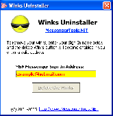 MSN Winks Uninstaller Screenshot