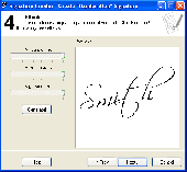Screenshot of Signature Creator