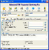Screenshot of Advanced PDF Password Recovery Pro