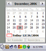 Screenshot of Gold Calendar