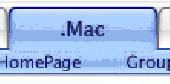 Screenshot of Mac style menu for Dreamweaver