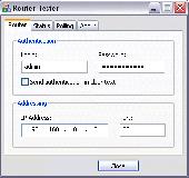 Screenshot of Router Tester