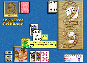 Screenshot of 100% Free Cribbage Card Game for Windows