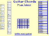 Screenshot of Guitar chords machine
