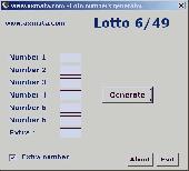 Axmata Lotto number generator Screenshot