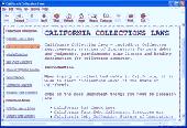 Screenshot of California Collections Laws