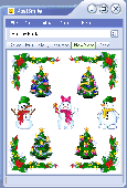 Screenshot of Holiday Smiley Collection for PostSmile