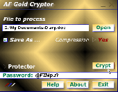 Screenshot of AF Gold Cryptor