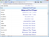 Screenshot of Advanced Font Viewer