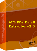 Screenshot of ALL File Email Extractor