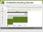 Screenshot of Availability Booking Calendar