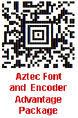 Screenshot of Aztec Font and Encoder Advantage Package