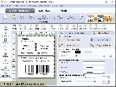 Screenshot of Barcode Label Producing Application