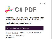 Screenshot of C# PDF