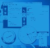 Screenshot of Clock-on-Desktop