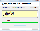 Screenshot of Conversion from EML to MBOX