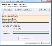 Screenshot of Conversion of EML to Microsoft Outlook
