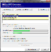 Screenshot of Converting DBX to PST Files