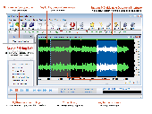 Screenshot of CyberPower Audio Editing Lab 2011