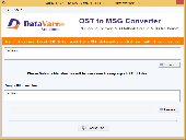 Screenshot of DataVare OST to MSG Converter Expert