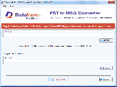 Screenshot of DataVare PST to MSG Converter Expert