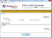 DataVare PST to NSF Converter Expert Screenshot
