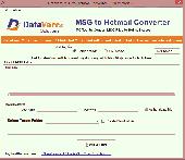Datavare MSG to Hotmail Converter Screenshot