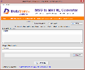 Datavare MSG to MHTML Converter Screenshot