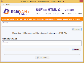 Datavare NSF to HTML Converter Screenshot