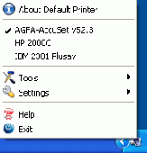 Default Printer Screenshot