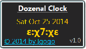 Dozenal Clock Screenshot