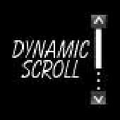 Screenshot of Dynamic scroll bar