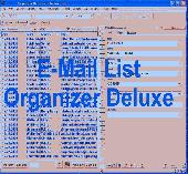 Screenshot of EMail List Organizer Deluxe