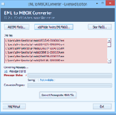 Email Converter EML to MBOX Tool Screenshot