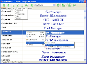 Screenshot of Font Manager