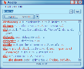 Screenshot of French-English Dictionary by Accio for Windows